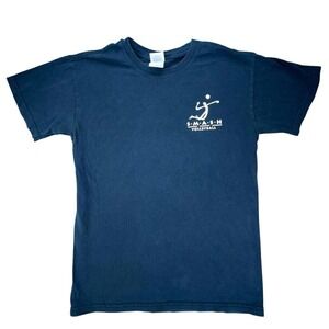 S.M.A.S.H Volleyball T Shirt Gildan Heavy Cotton Adult Small Navy Blue Tee